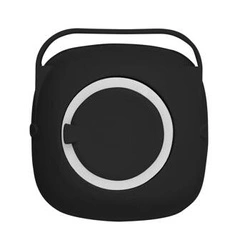 Intesi černý kartáč na nádobí s dávkovačem na mycí prostředek do kuchyně