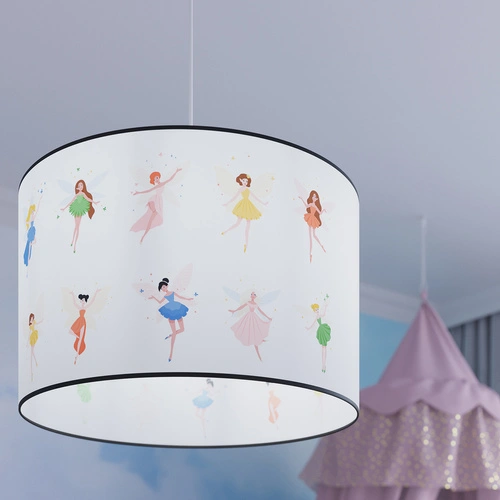 Moderní dětské závěsné svítidlo FAIRY 40 z PVC pohádkově barevné