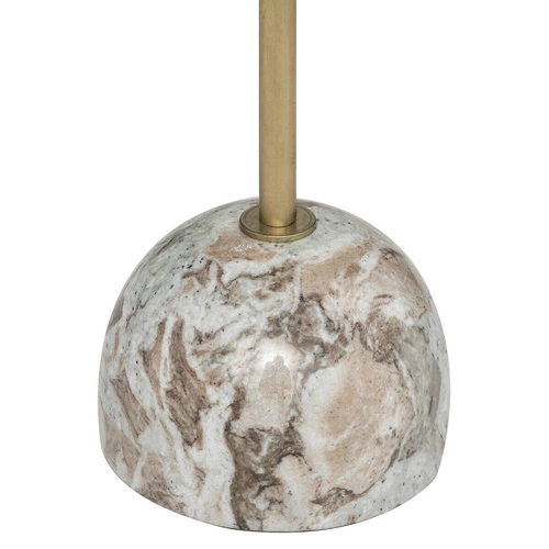 Kulatý konferenční stolek Nema béžový mramor glamour 36 cm moderní odkládací do obýváku Atmosphera