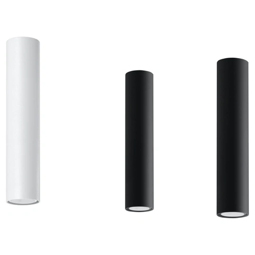 Moderní bílý stropní přisazený světlo z kovu Lagos 30 do obýváku, kuchyně a ložnice Sollux