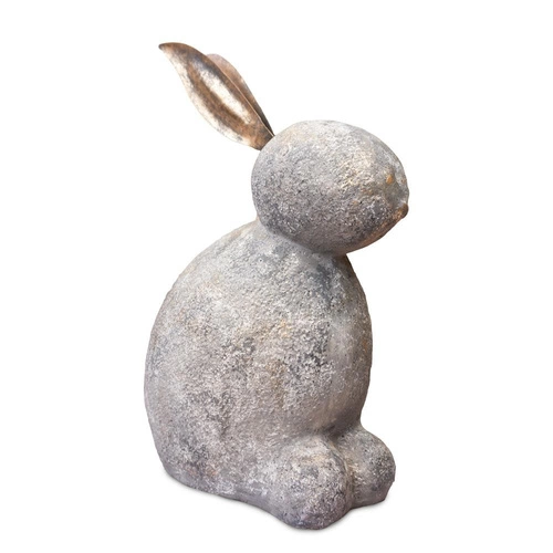 Intesi velká velikonoční dekorace králík šedý 49 cm na komodu nebo do obýváku