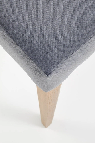 Jídelní židle Remi Intesi dřevěná čalouněná šedá skandinávský dub