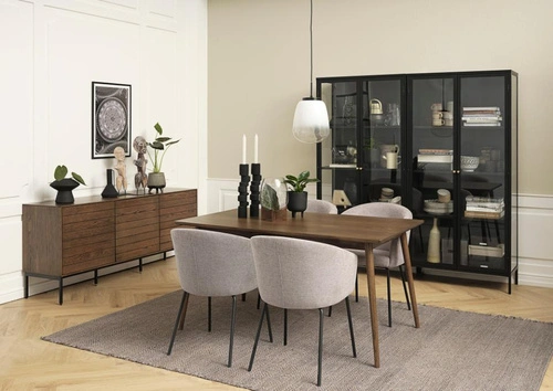 Rozkládací jídelní stůl Barrali 150x90 dub kouřový do jídelny a obýváku