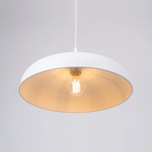 Závěsné svítidlo GINA bílá moderní nad stůl do obýváku a jídelny 38 cm SOLLUX LIGHTING