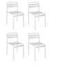 Sada 4 bílých židlí Terra