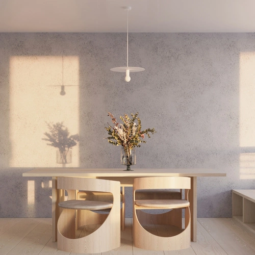 Stropní svítidlo FLAVIO bílé moderní kovové do obýváku kuchyně nebo nad stůl