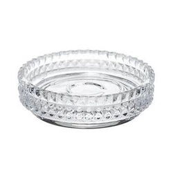 Skleněná mýdlenka Precious průhledná kulatá do koupelny na mýdlo 5five