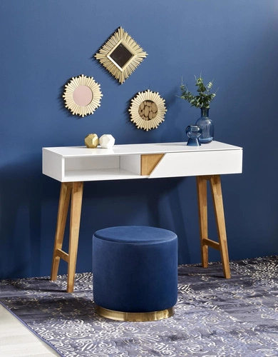 Indigo konzola bílá/přírodní