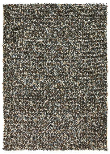 Vlněný moderní koberec shaggy do obýváku Shaggy Rocks Mix 140x200 tmavě modrý Carpets&More