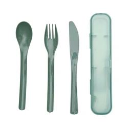 Intesi zelený cestovní příborový set v pouzdře k lunchboxu a na piknik