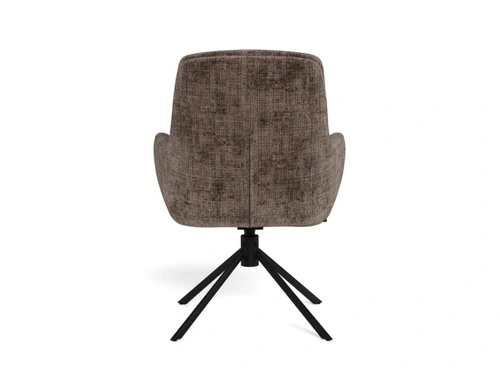 Actona Edgar otočná jídelní židle čalouněná hnědá loft