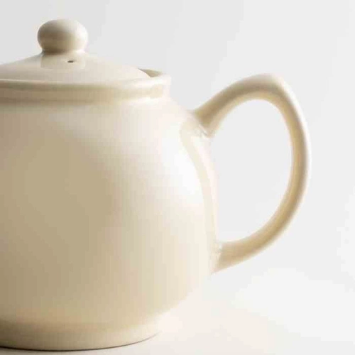 Price&Kensington krémová keramická konvice na čaj 1,1 l do kuchyně a obýváku