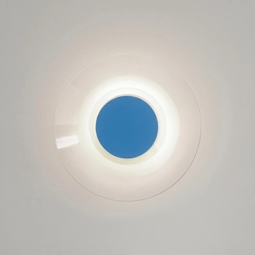 Nástěnné svítidlo ASTRO LED světle modré moderní do obývacího pokoje 28 cm