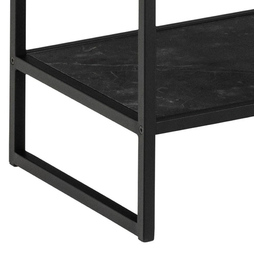 Kovová černá knihovna loftová Strington Actona 85 cm do obýváku a jídelny