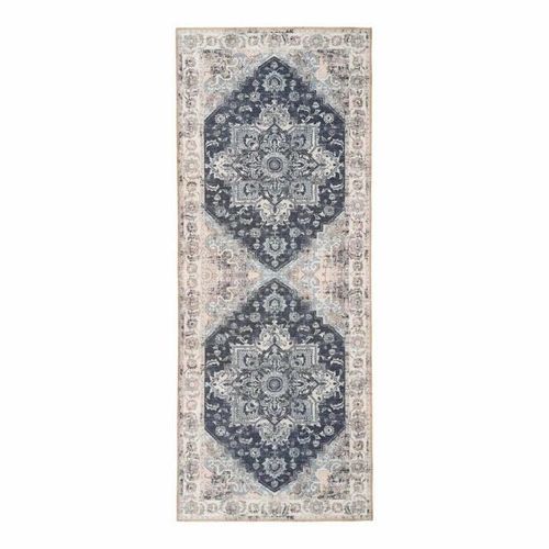 Klasický koberec do předsíně Havana 80x200 modrý obdélníkový House Nordic