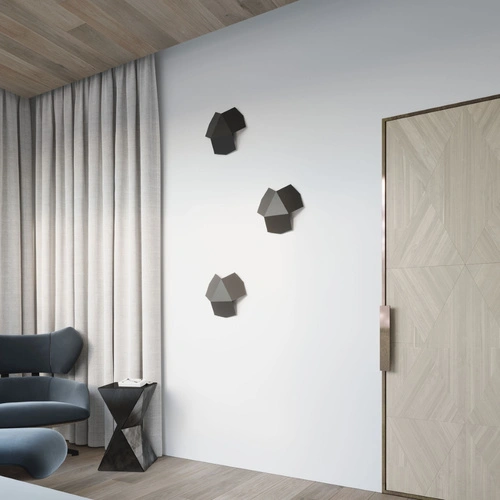 Nástěnné svítidlo Tre černé moderní kovové do obýváku ložnice nebo nad zrcadlo 30 cm Sollux