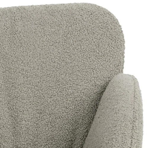 Houpací křeslo Kelsey do obýváku šedé moderní s podnožkou pohodlné čalouněné