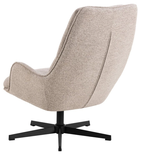 Otočná křeslo Bosley béžové Monza 60 do obýváku moderní s područkami čalouněné