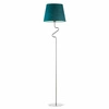 Stojací lampa FOGO zelená sametová s moderním stínidlem do obýváku a ložnice Lysne