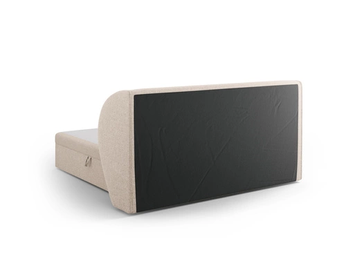 Čalouněná postel Miley béžová 140x200 s úložným prostorem moderní do ložnice