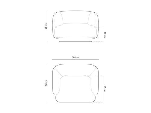Relaxační křeslo Miley Grey Chenille do obýváku rozkládací šedé moderní s područkami