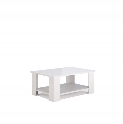 Konferenční stolek Flory 100 cm bílý lesk moderní obdélníkový do obýváku Intesi