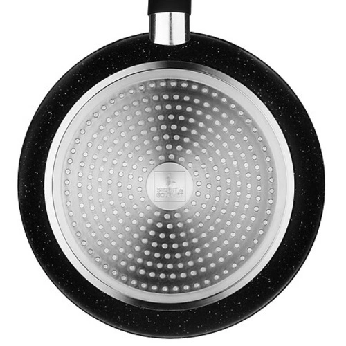 Kovaná hliníková pánev 30 cm černá