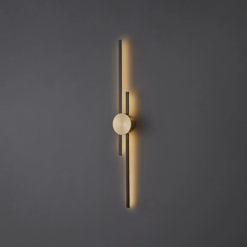 Nástěnné LED svítidlo CENTRO černé moderní do obýváku a ložnice 92 cm Step into Design