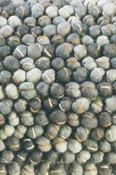 Vlněný koberec do obýváku šedý Cobble 170x240 cm moderní skandinávský ručně tkaný