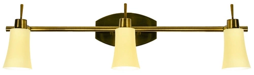 Moderní stropní svítidlo Kroton zlaté 3bodové do obýváku a ložnice skleněné