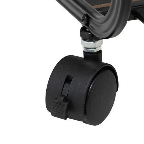 Industriální kovový regál na kolečkách Glamm dvoupatrový do obýváku a ložnice 5five