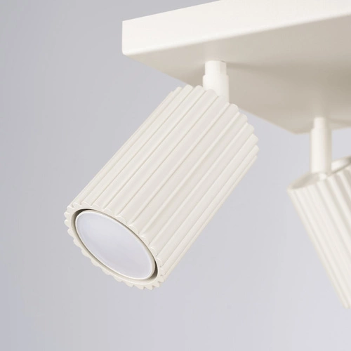 Stropní svítidlo KARBON 4 béžové minimalistické s otočným stínidlem do obýváku a ložnice