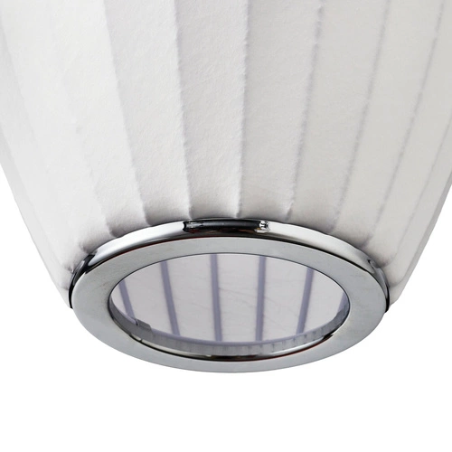 Závěsné svítidlo SILK BARREL bílá 50 cm moderní, nastavitelná do obýváku a jídelny