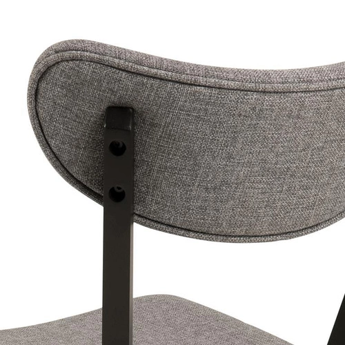 Dřevěná jídelní židle Roxby čalouněná šedá moderní do jídelny a obýváku Actona