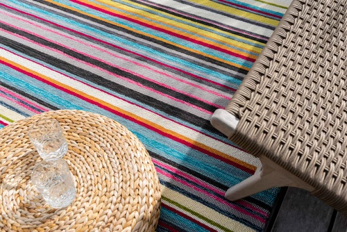 Venkovní moderní koberec La Vida 250x350 multicolor geometrický na terasu a balkon snadno čistitelný