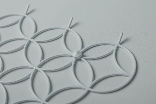 Holo S POLYHEDRA moderní bílý kovový nástěnný věšák do předsíně 37 cm