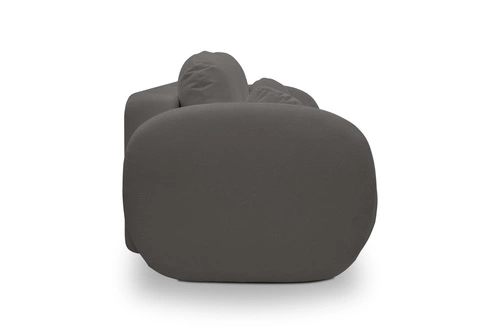 Rozkládací pohovka Salby antracitová 3místná s funkcí spaní a úložným prostorem do obýváku