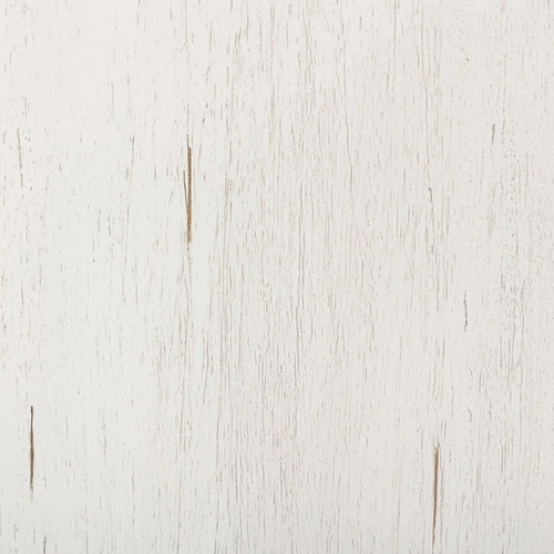 Bílá komoda Olbia 110 cm v provensálském stylu s přírodní dřevěnou deskou do obývacího pokoje Atmosphera