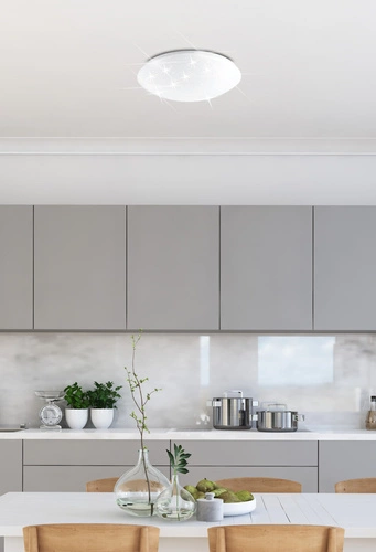 LED stropní svítidlo Magnus 38 cm bílé kulaté moderní do obýváku a ložnice