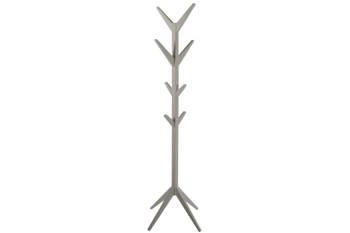 Šedý moderní stojanový věšák do předsíně na oblečení MDF Ascot 178 cm