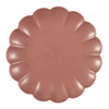 Růžový dezertní talíř Iris 20,5 cm kulatý nerozbitný do myčky Intesi