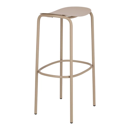 Kovová barová stolička Trick 75 cm šedá moderní bez opěrky do kuchyně a k ostrůvku SCAB Design