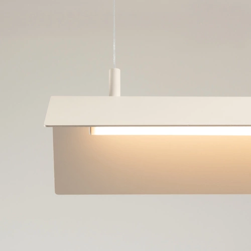 Závěsné LED svítidlo ELVA béžové moderní nastavitelné nad jídelní stůl a do obýváku