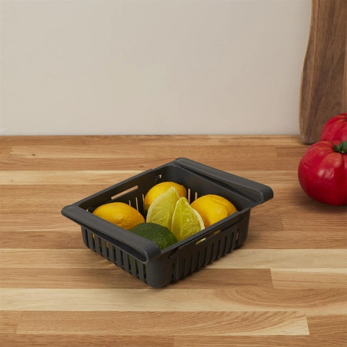 Závěsný koš na lednici šedý