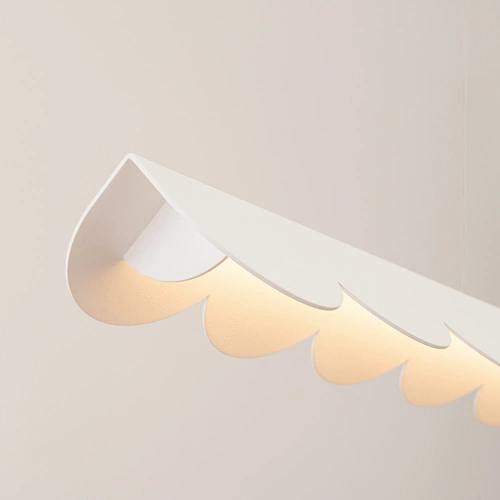 Moderní závěsné LED svítidlo BISCUIT bílé s nastavitelnou výškou do obýváku nebo nad stůl