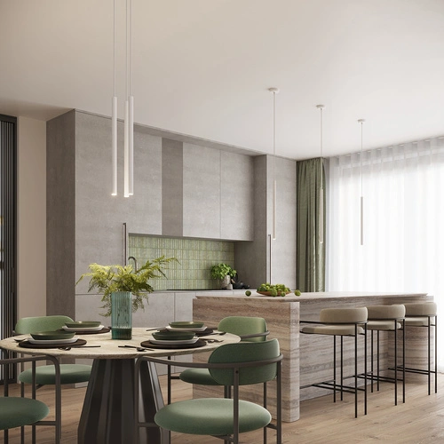 Moderní bílý závěsný lustr ARCHE 3P nastavitelný do obýváku a nad stůl 3-bodový