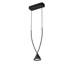 MIA LED závěsná lampa černá 15,5 cm