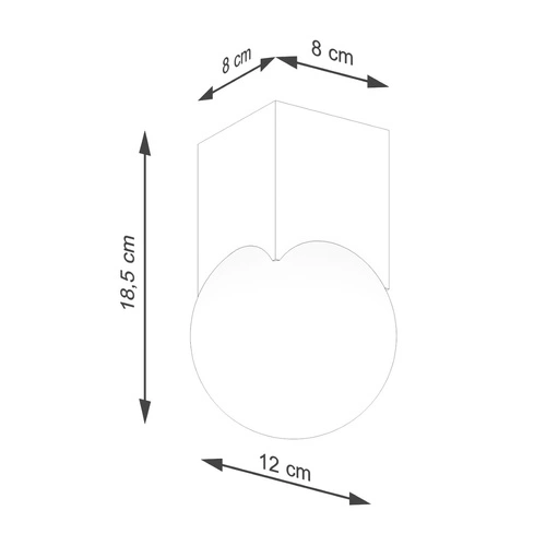 Stropní svítidlo SOLIS moderní dřevěné bílé do obýváku a ložnice 12 cm SOLLUX