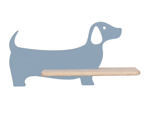 Nástěnné svítidlo DOG modré LED 5W dřevěné klasické do dětského pokoje CANDELLUX