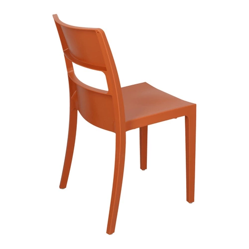 Zahradní stohovatelná plastová židle Sai SCAB Design oranžová na zahradu a do banketové síně